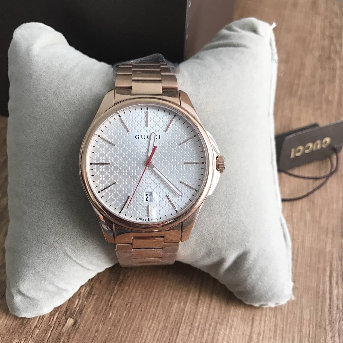 GUCCI ROSE PULSEIRA AÇO 43MM