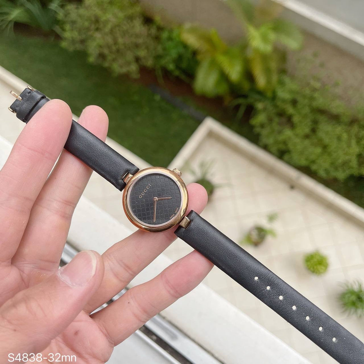 GUCCI ROSE PRETO 32MM FEMININO