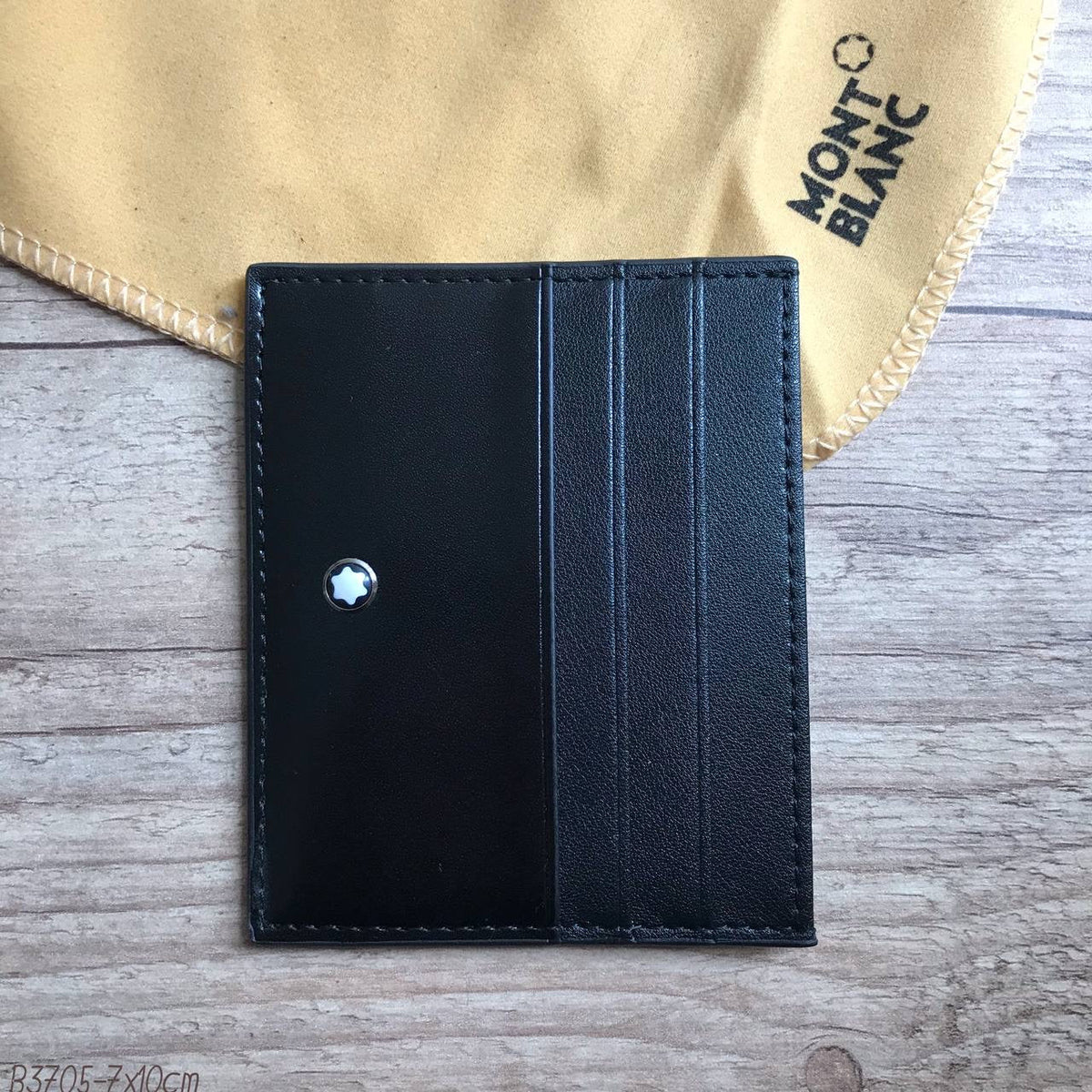 PORTA CARTÃO MONT BLANC PRETO