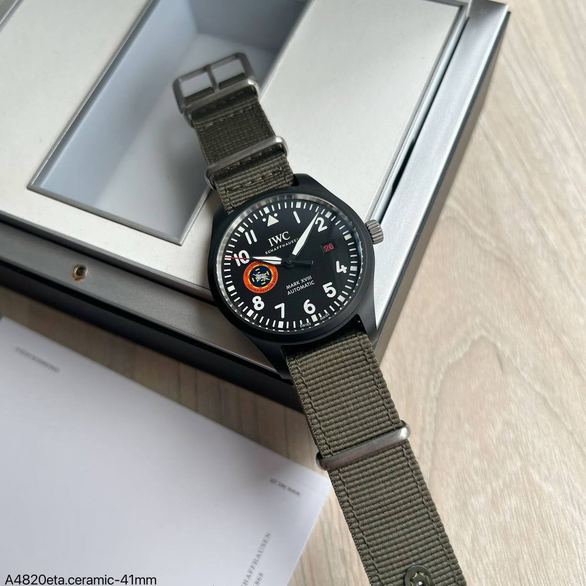IWC MARK XVIII PRETO 40MM SUPER CLONE