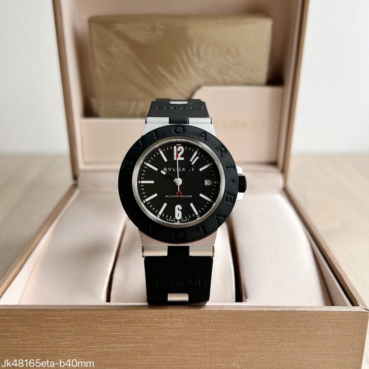 BVLGARI ALUMINIUM BLACK ETA JK48165 SUPER CLONE