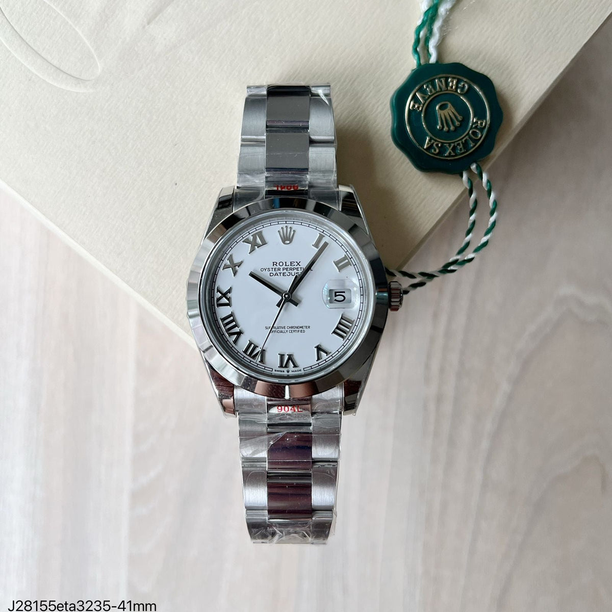 ROLEX DATEJUST BRANCO ETA 3235 SUPER CLONE
