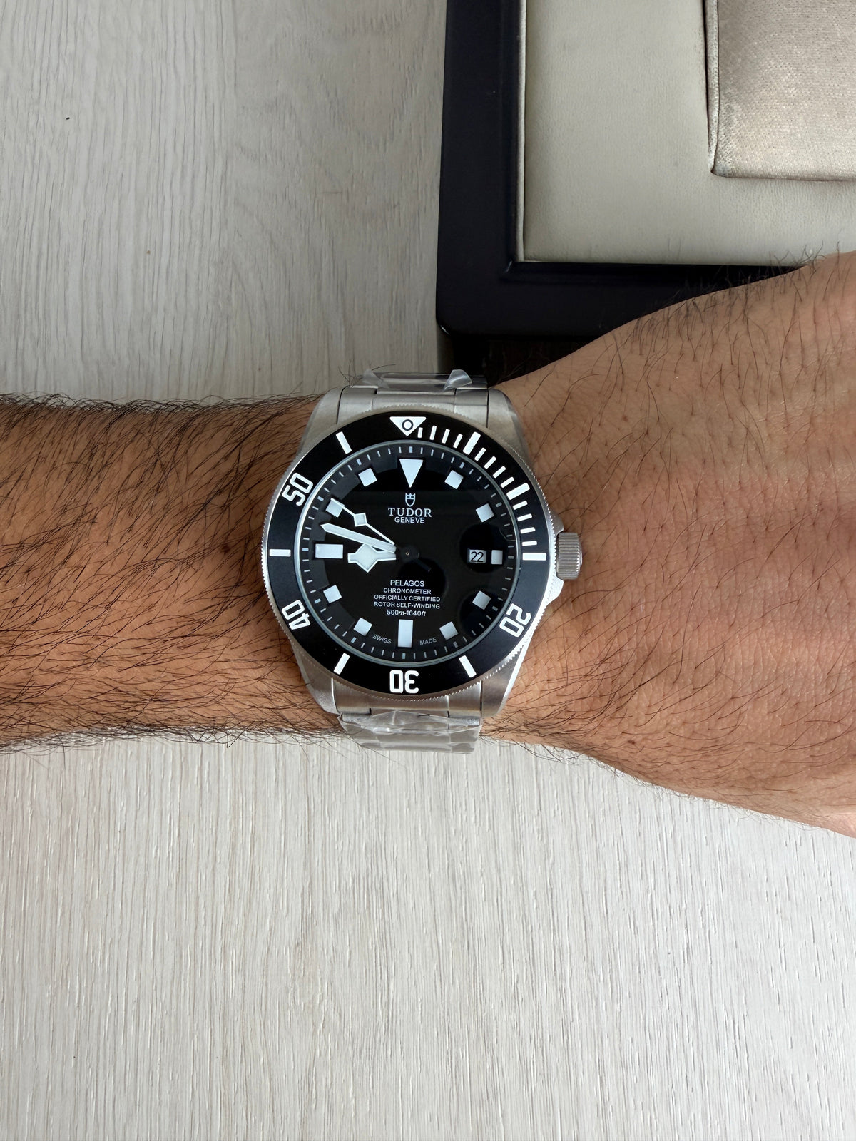TUDOR PELAGOS PRATA PRETO 42MM