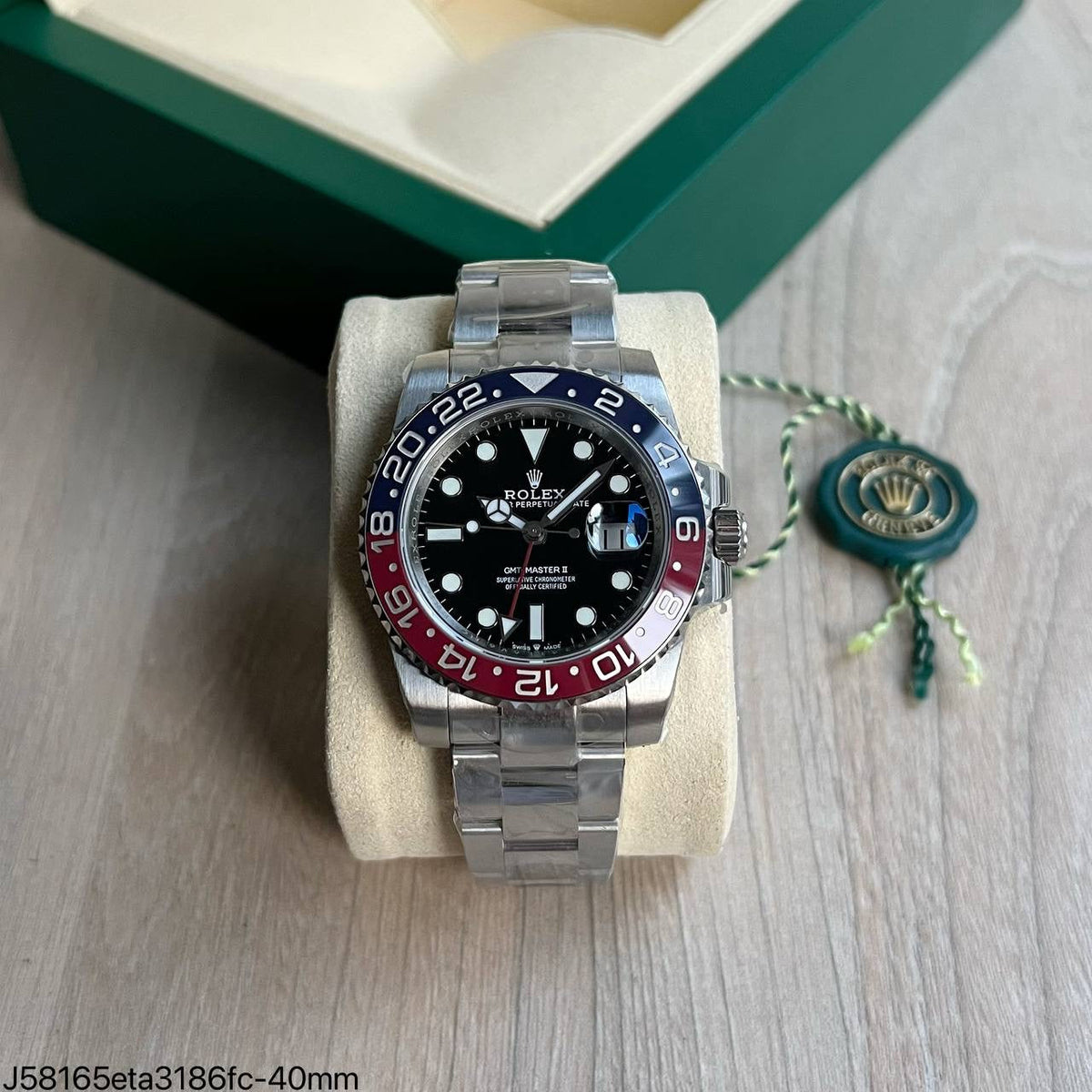 ROLEX GMT MASTER II PEPSI 3285 ETA SUPER CLONE