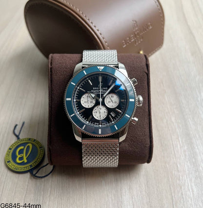BREITLING SUPEROCEAN AZUL PRETO 46MM
