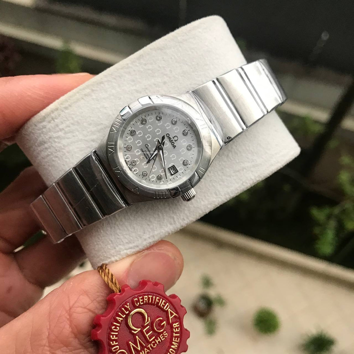 OMEGA CONSTELLATION PRATA FEMININO 33MM