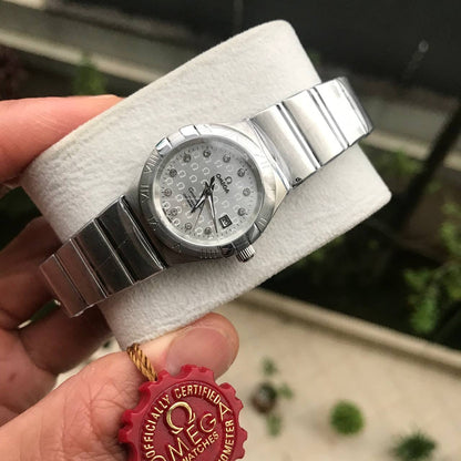 OMEGA CONSTELLATION PRATA FEMININO 33MM