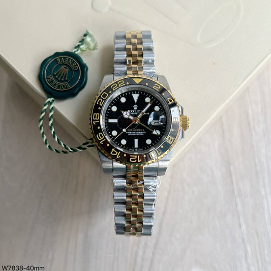 ROLEX GMT MASTER II MISTO DOURADO PRETO JUBILEU 40MM