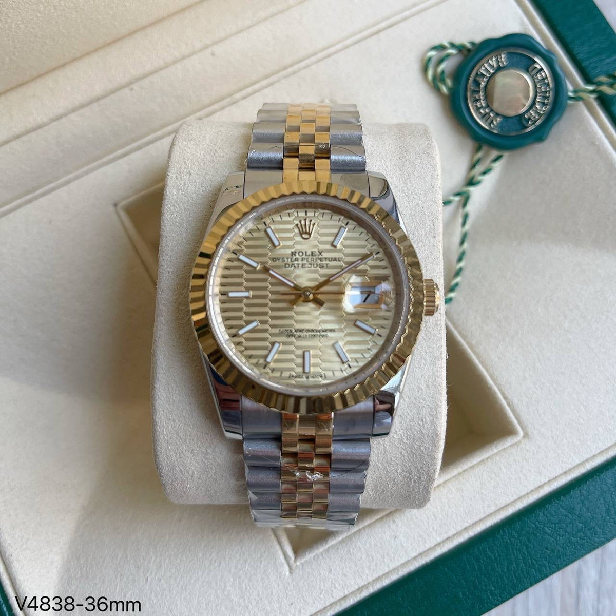 ROLEX DATEJUST MISTO DOURADO JUBILEU FEMININO 36MM