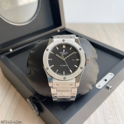 HUBLOT CLASSIC FUSION PRATA AÇO AUTOMÁTICO 42MM