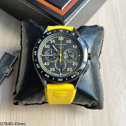 TAG HEUER PORSCHE PRETO AMARELO 43MM