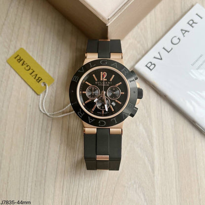 BVLGARI TITANIUM ROSE PRETO 44MM