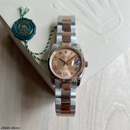 ROLEX DATEJUST MISTO ROSE FEMININO 36MM
