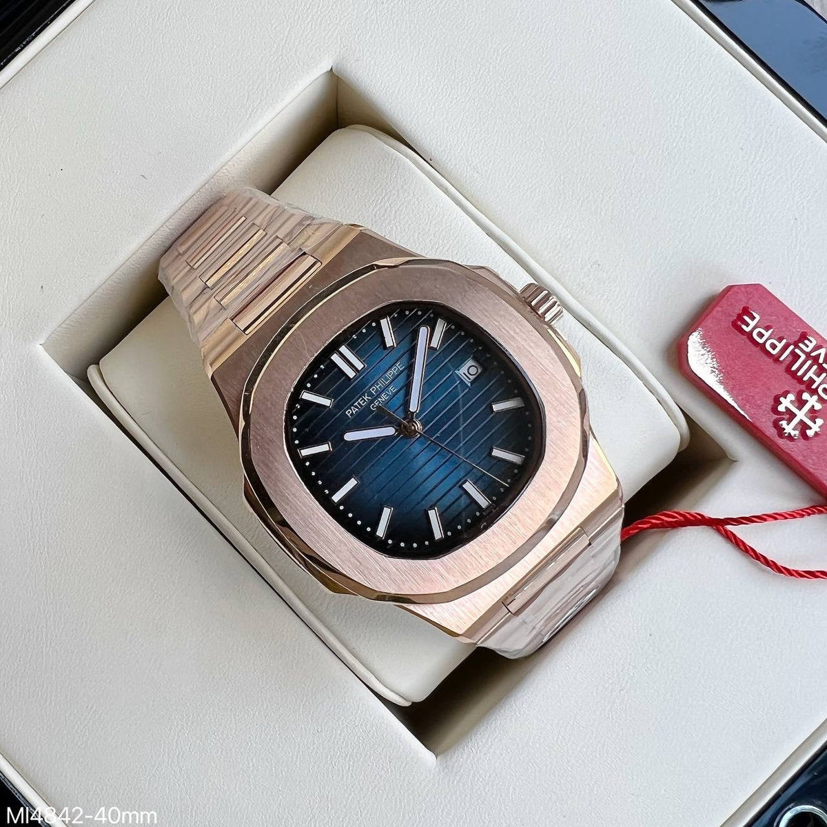 PATEK PHILIPPE NAUTILUS ROSE AZUL 40MM