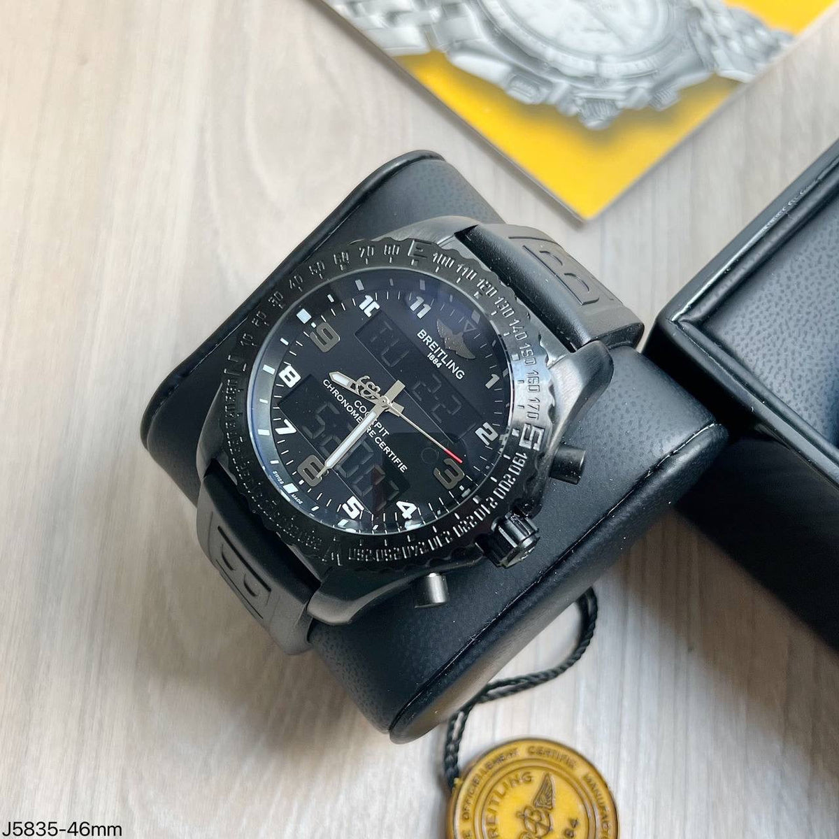 BREITLING PROFESSIONAL PRETO BORRACHA 46MM