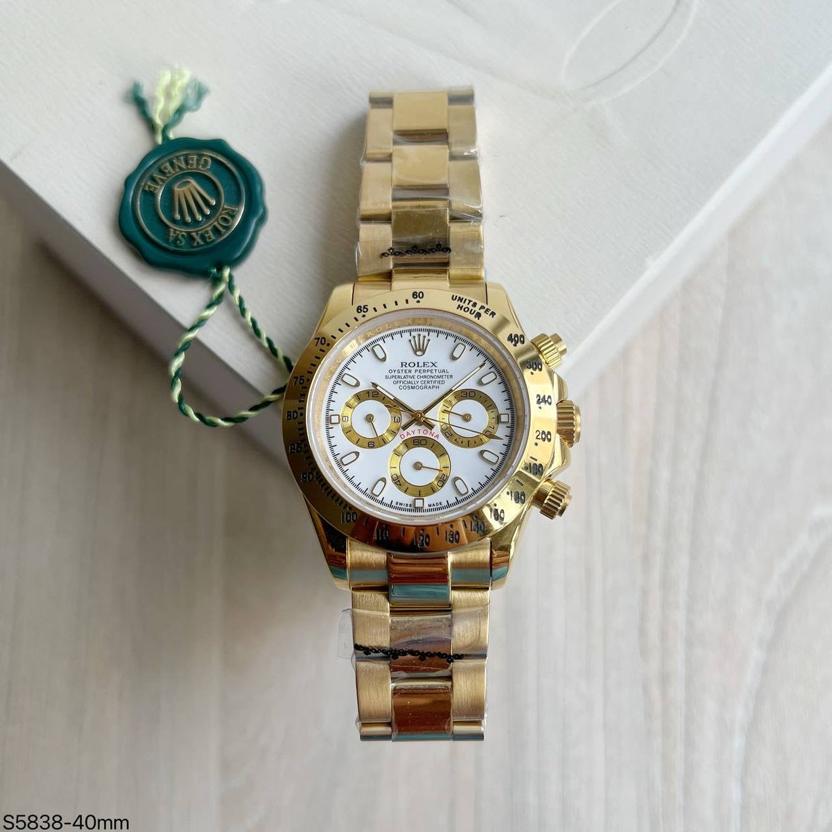 ROLEX DAYTONA DOURADO BRANCO 40MM