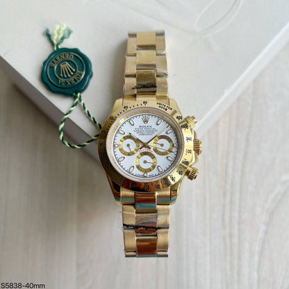 ROLEX DAYTONA DOURADO BRANCO 40MM