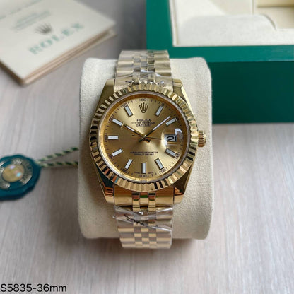 ROLEX DATEJUST DOURADO JUBILEU FEMININO 36MM
