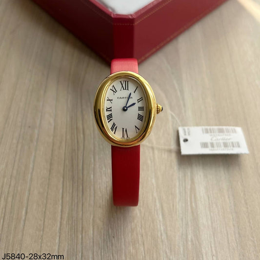CARTIER BAIGNOIRE COURO 32MM FEMININO
