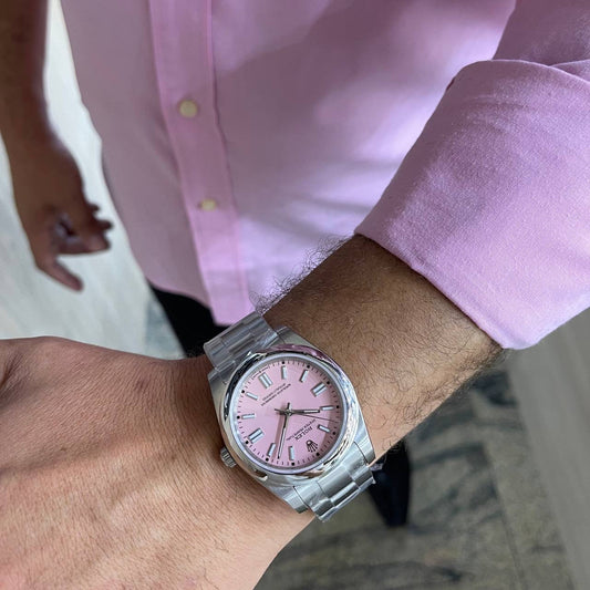 ROLEX OYSTER PRATA ROSA 41MM