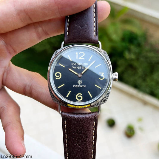 PANERAI RADIOMIR FIRENZE PRATA COURO 47MM