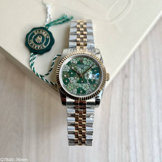ROLEX DATEJUST MISTO DOURADO JUBILEU FEMININO 36MM