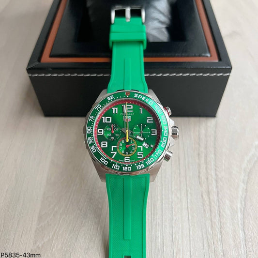 TAG HEUER F1 FORMULA 1 PRATA VERDE  43MM