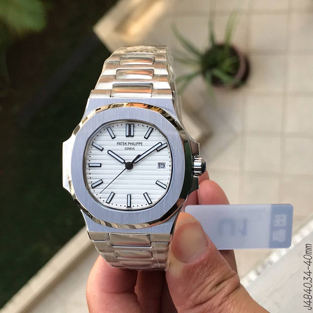 PATEK PHILIPPE NAUTILUS BRANCO 40MM