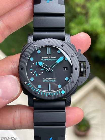 PANERAI SUBMERSIBLE PRETO BORRACHA 42MM
