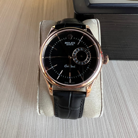 ROLEX CELLINI ROSE COURO 40MM