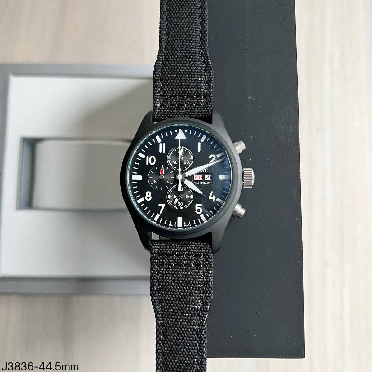 IWC BIG PILOT  PRETO NYLON 44MM