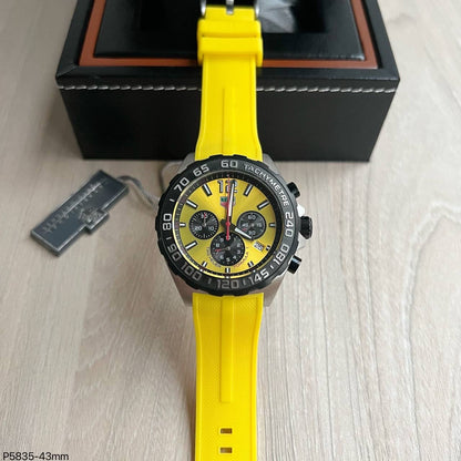 TAG HEUER F1 FORMULA 1 PRATA AMARELO  43MM