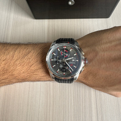 TAG HEUER SENNA CALIBRE 16 PRATA CINZA 45MM