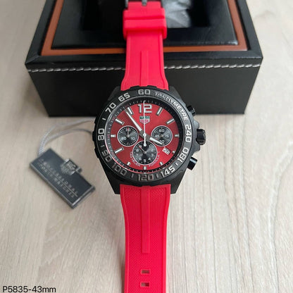 TAG HEUER F1 FORMULA 1 PRETO VERMELHO  43MM