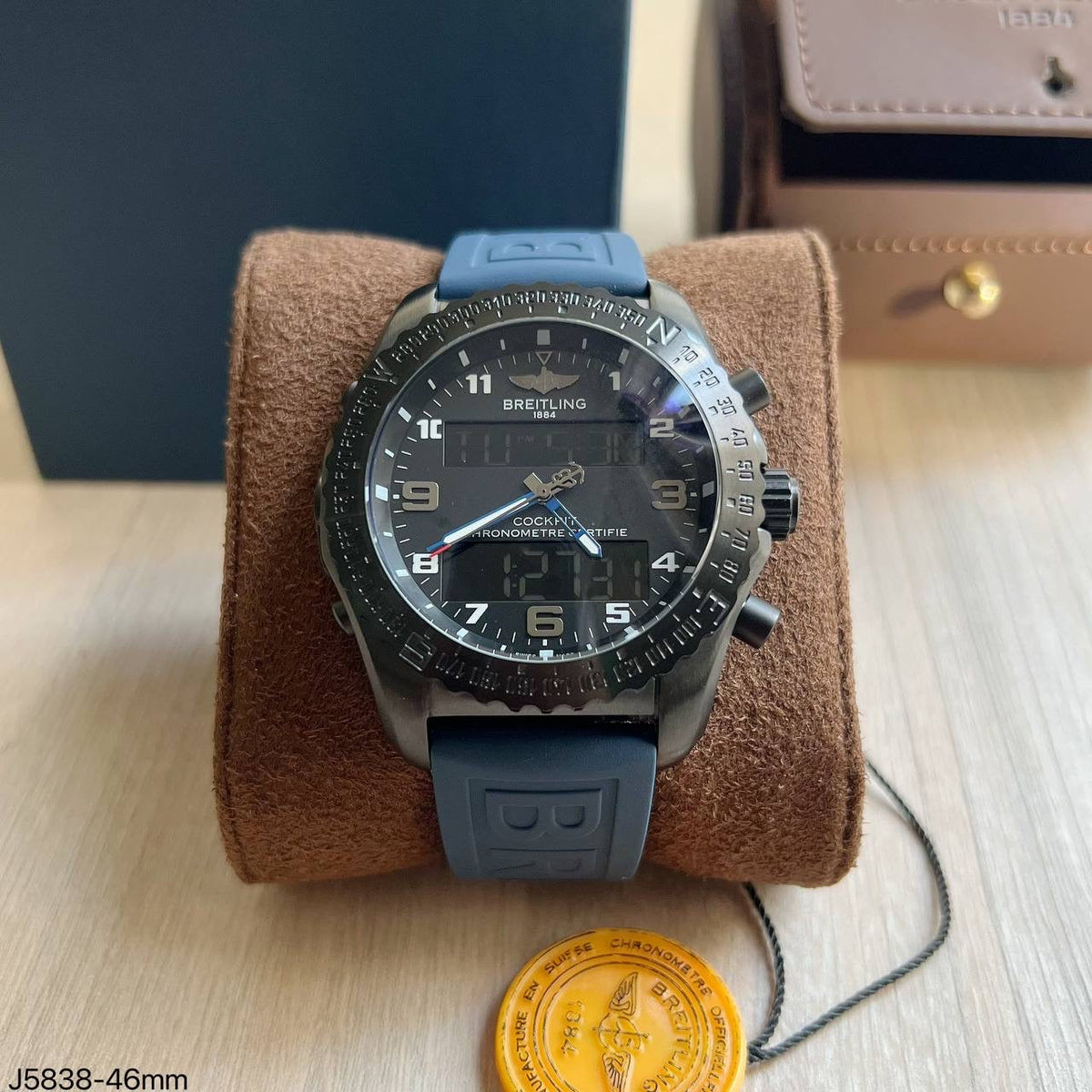 BREITLING PROFESSIONAL PRETO BORRACHA 46MM