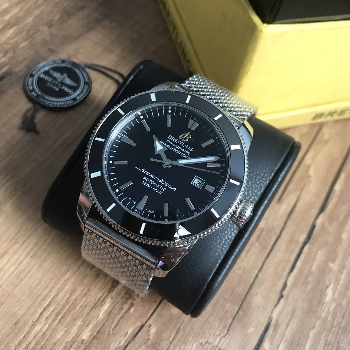 BREITLING SUPEROCEAN AUTOMÁTICO PRETO 46MM