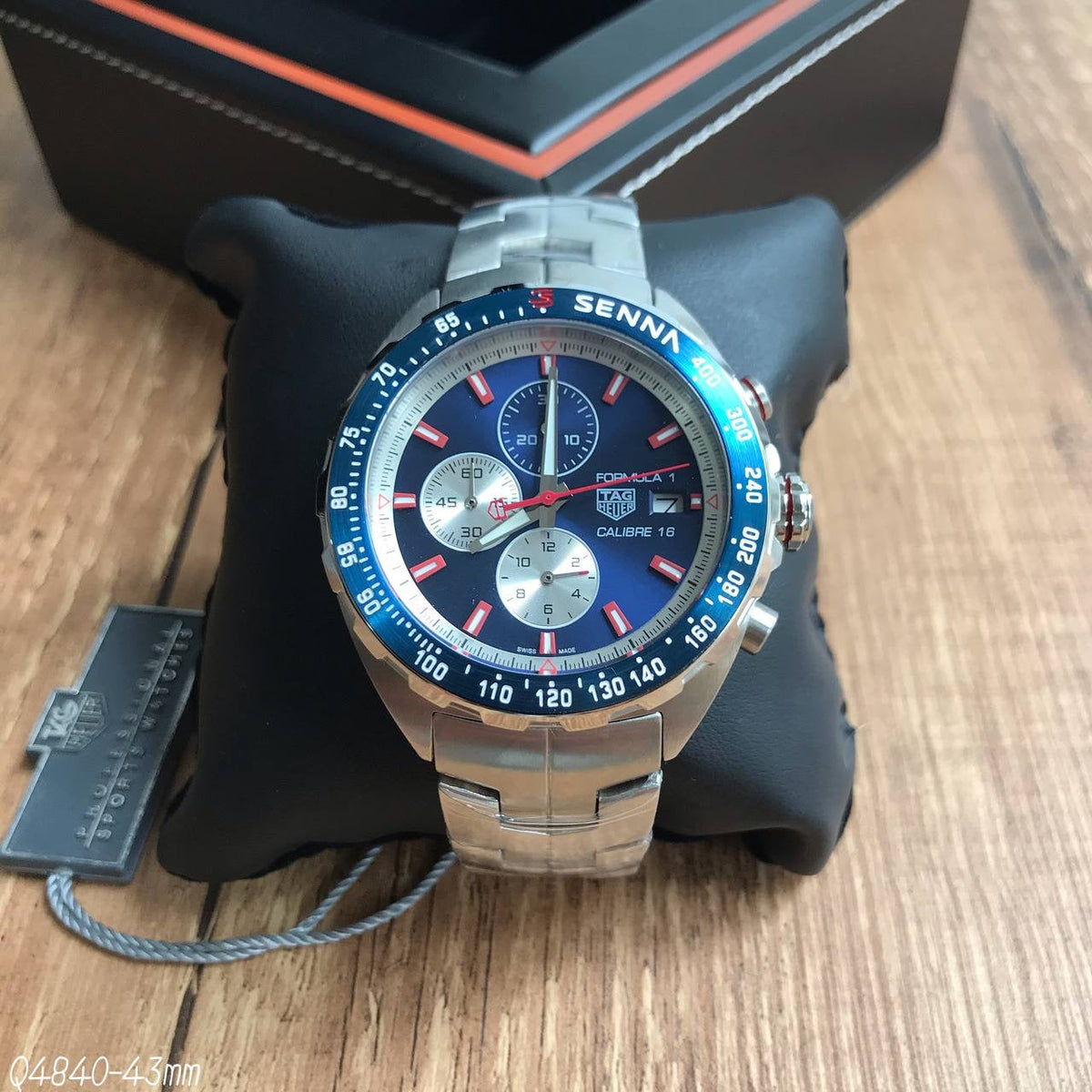 TAG HEUER SENNA PRATA AZUL 43MM