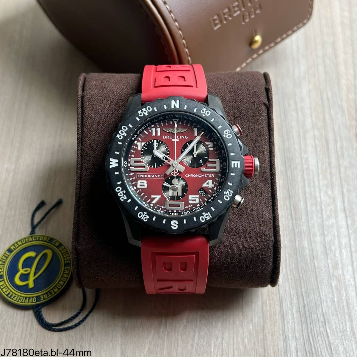 BREITLING ENDURANCE PRO LIGHT VERMELHO 44MM SUPER CLONE