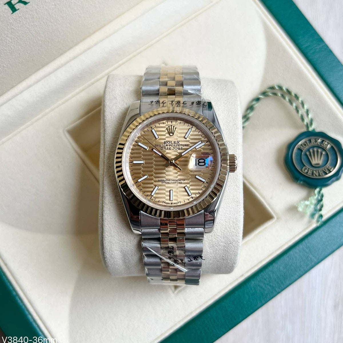 ROLEX DATEJUST MISTO DOURADO JUBILEU FEMININO 36MM