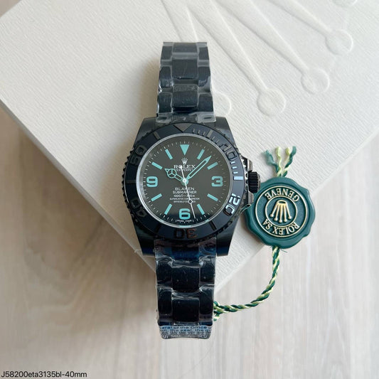 ROLEX SUBMARINER PRETO BLAKEN 40MM SUPER CLONE