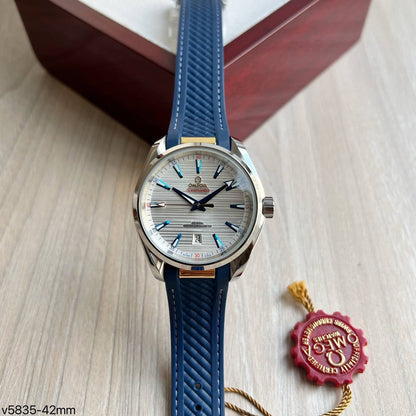 OMEGA SEAMASTER AQUATERRA AZUL BORRACHA 41MM