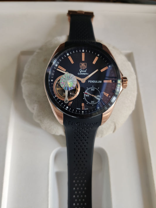 TAG HEUER PENDULUM ROSE PRETO 45MM
