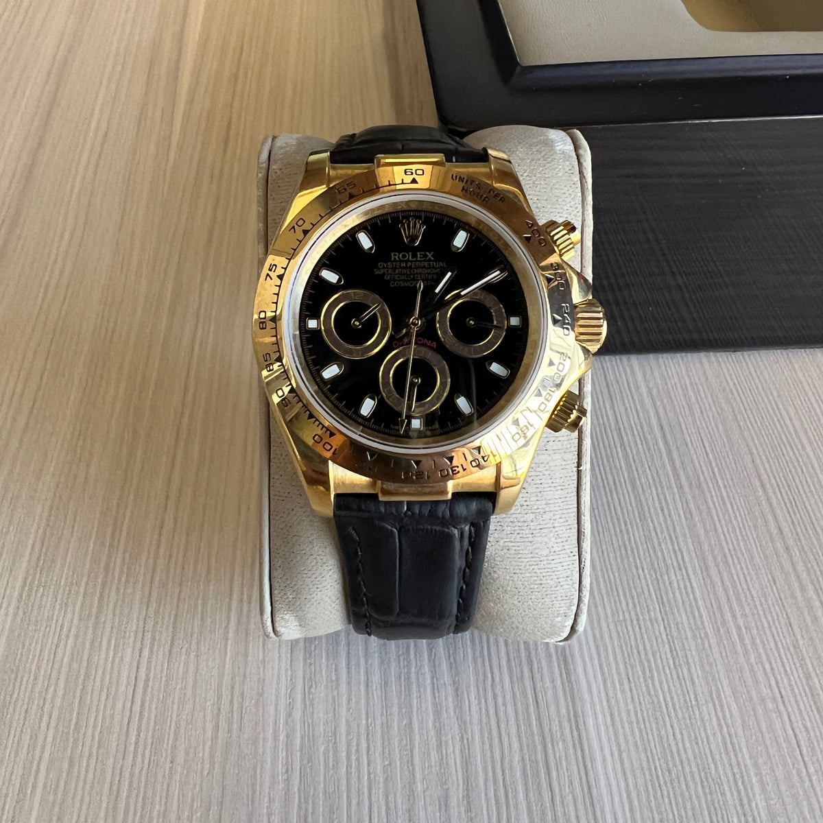 ROLEX DAYTONA DOURADO COURO 40MM