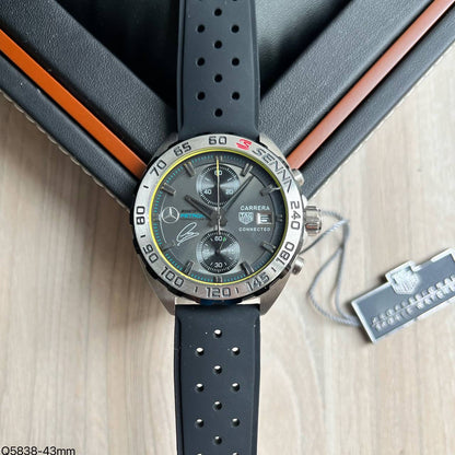 TAG HEUER SENNA PRATA CINZA 43MM