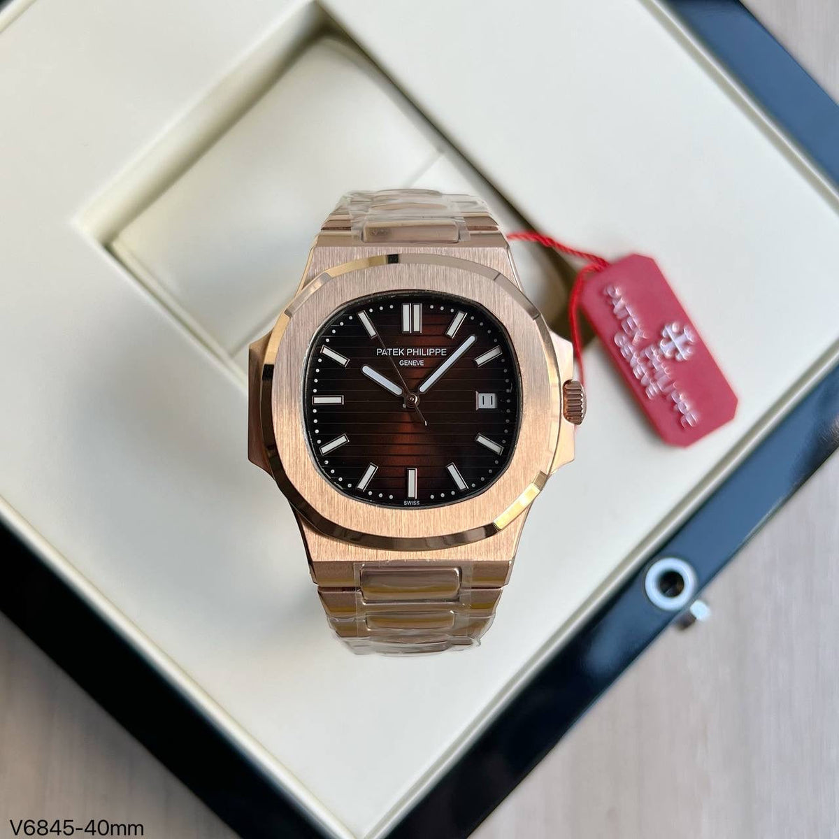 PATEK PHILIPPE NAUTILUS ROSE MARROM 40MM