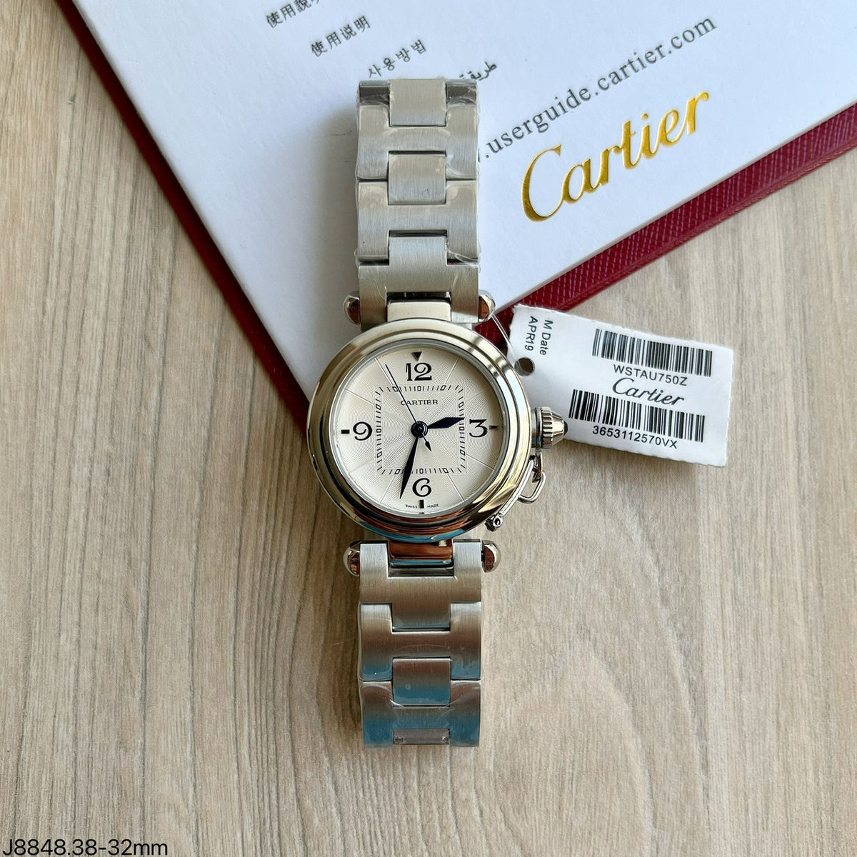 CARTIER PASHA PRATA 32MM FEMININO
