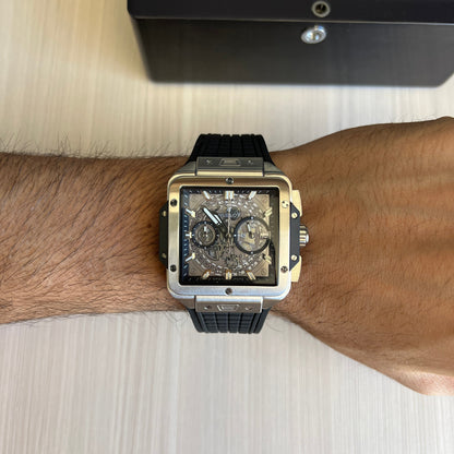 HUBLOT SQUARE BANG PRATA 42MM