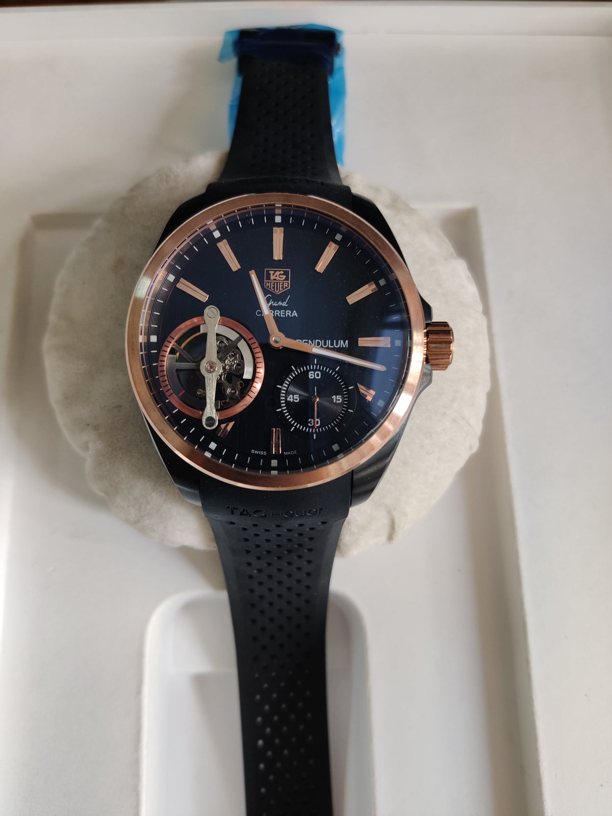 TAG HEUER PENDULUM PRETO ROSE 45MM