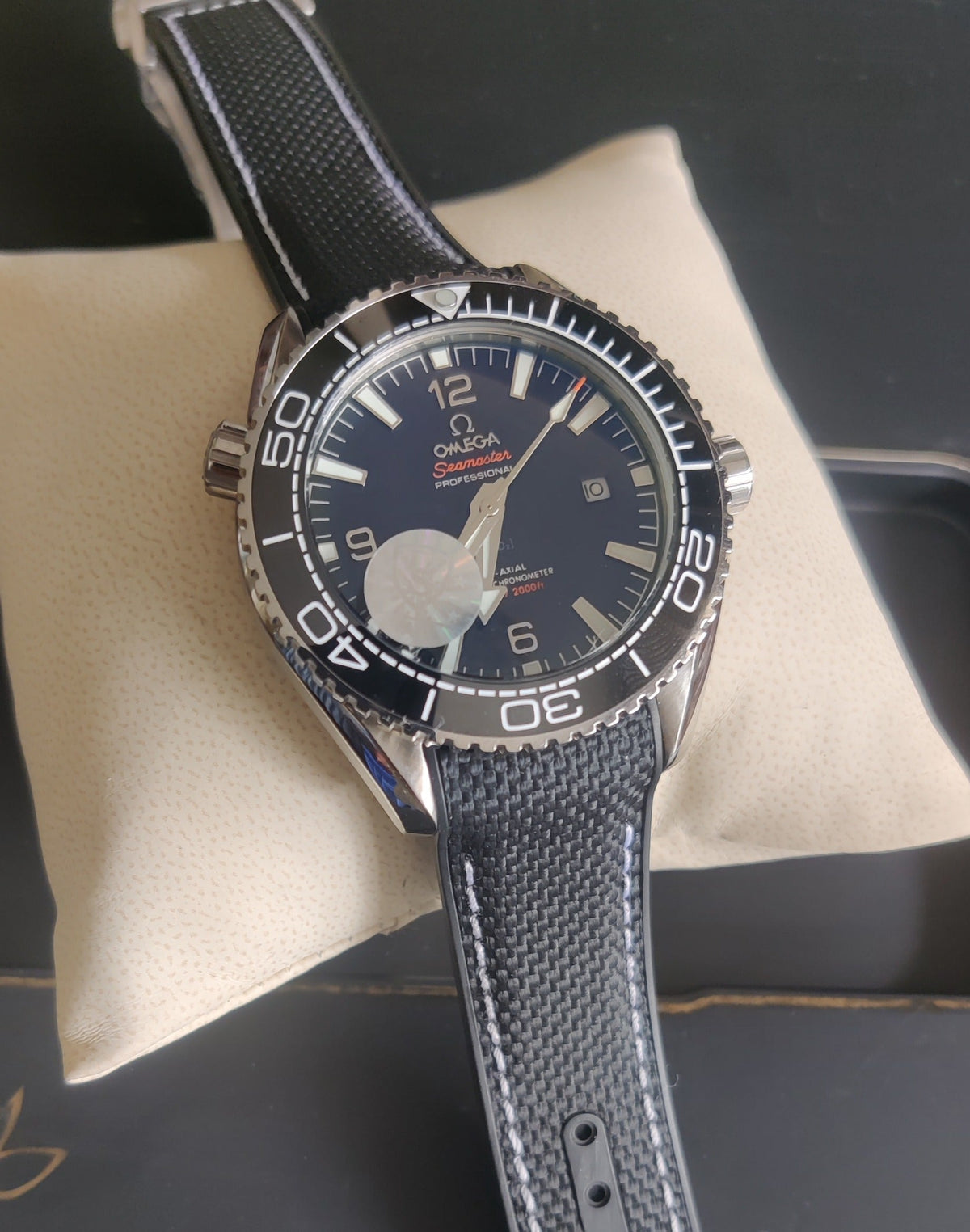 OMEGA SEAMASTER PRATA NYLON AUTOMÁTICO 45MM