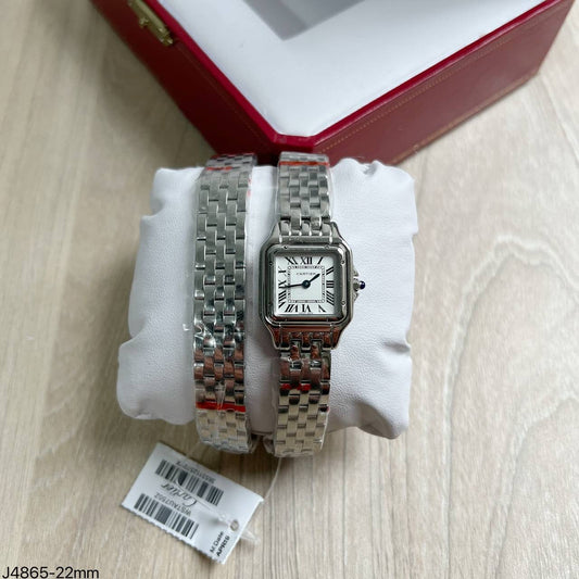 CARTIER PANTHERE PRATA SMALL  22MM X 30MM FEMININO